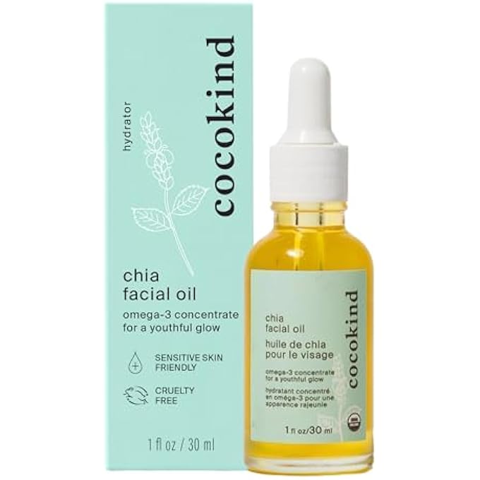 Cocokind ORGANIC CHIA FACIAL OIL, CHAMOMILE, 1 FL OZ (5290) - Image 1